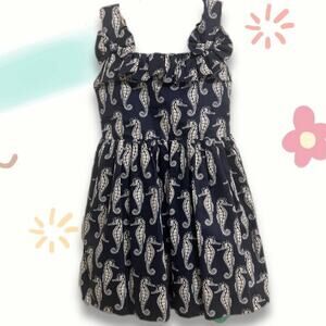 Rachel Riley seahorse dress print for girls